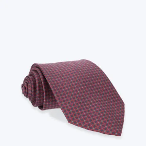 CORBATA DE SEDA ROJA ESTAMPADA FULHAM