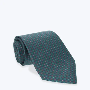 CORBATA DE SEDA VERDE ESTAMPADA FULHAM