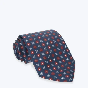 CORBATA DE SEDA NAVY CON FLORES FULHAM