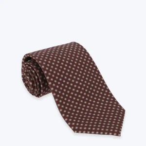 CORBATA BURDEOS ESTAMPADA FULHAM