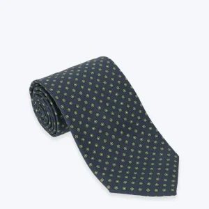 CORBATA AZUL FLOR VERDE FULHAM