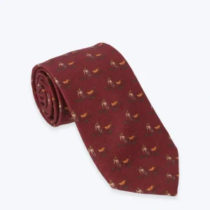 CORBATA BURDEOS CON PERROS FULHAM