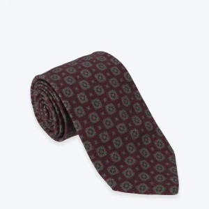 CORBATA BURDEOS ESTAMPADA FULHAM