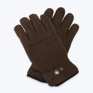 GUANTES DE PIEL MARRÓN HESTRA