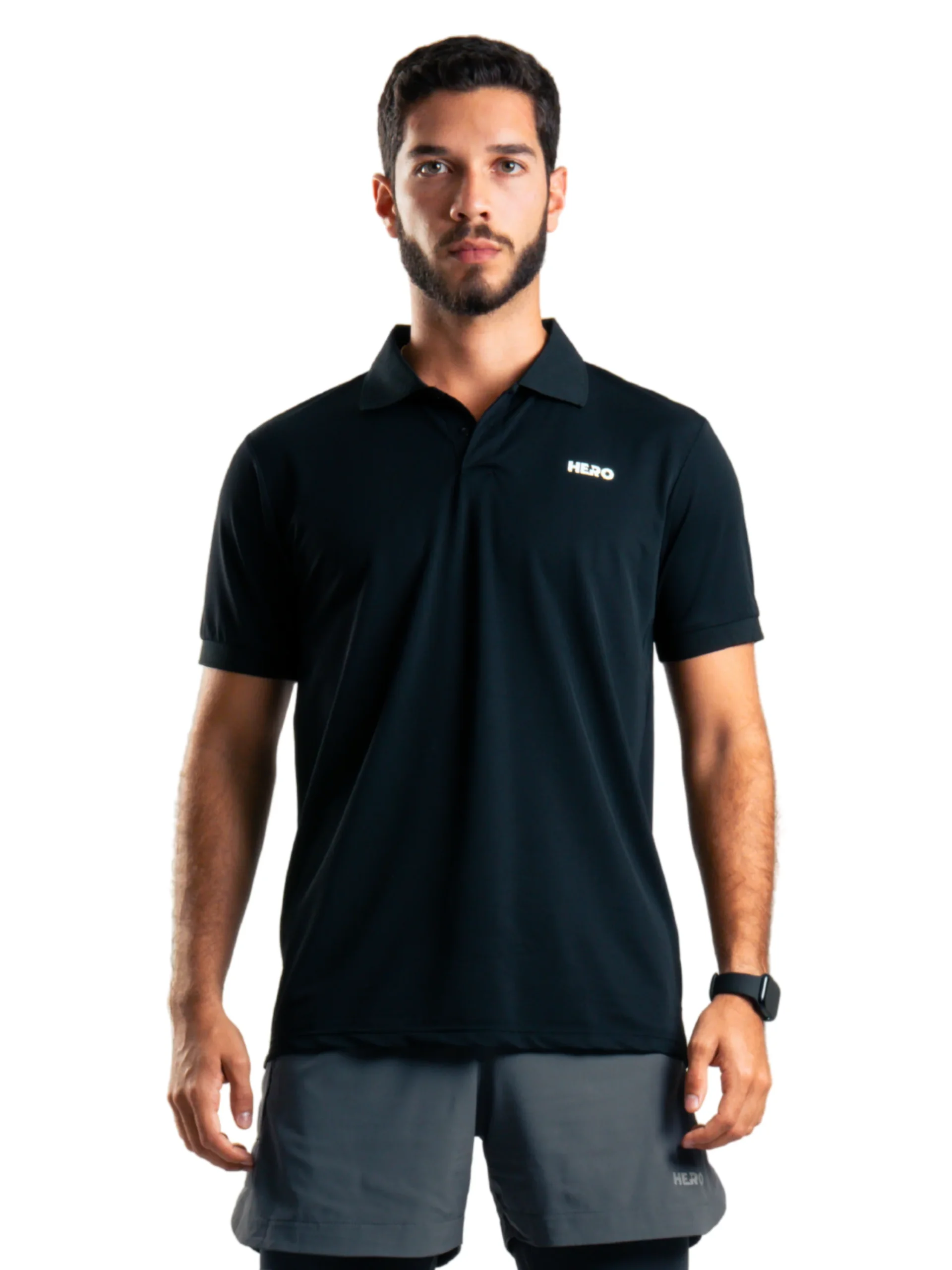 CHEMISE GOLF BASICA HERO NEGRO - Imagen 4