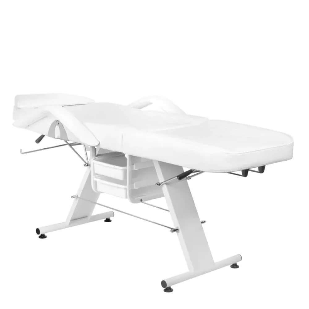 Camilla Sillón Estética regulable con agujero facial blanco - Imagen 3