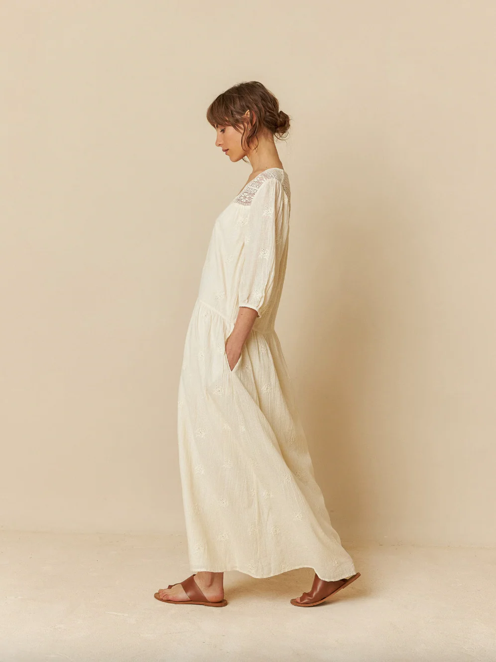 VESTIDO MANGA GLOBO - Imagen 3