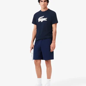 CAMISETA AZUL LOGO LACOSTE