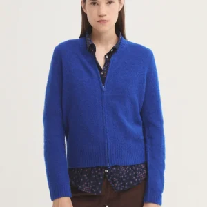 CHAQUETA BOUCLÉ DE LANA CIERRE CREMALLERA