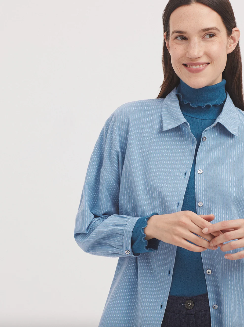 CAMISA JACQUARD PUNTADAS - Imagen 4