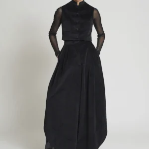 PANTALÓN TULIPAN VELVETON NEGRO