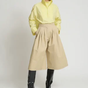 BERMUDA SAMURAY GABARDINA BEIGE