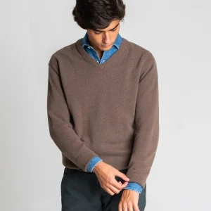 JERSEY DE PICO MARRÓN TWAY