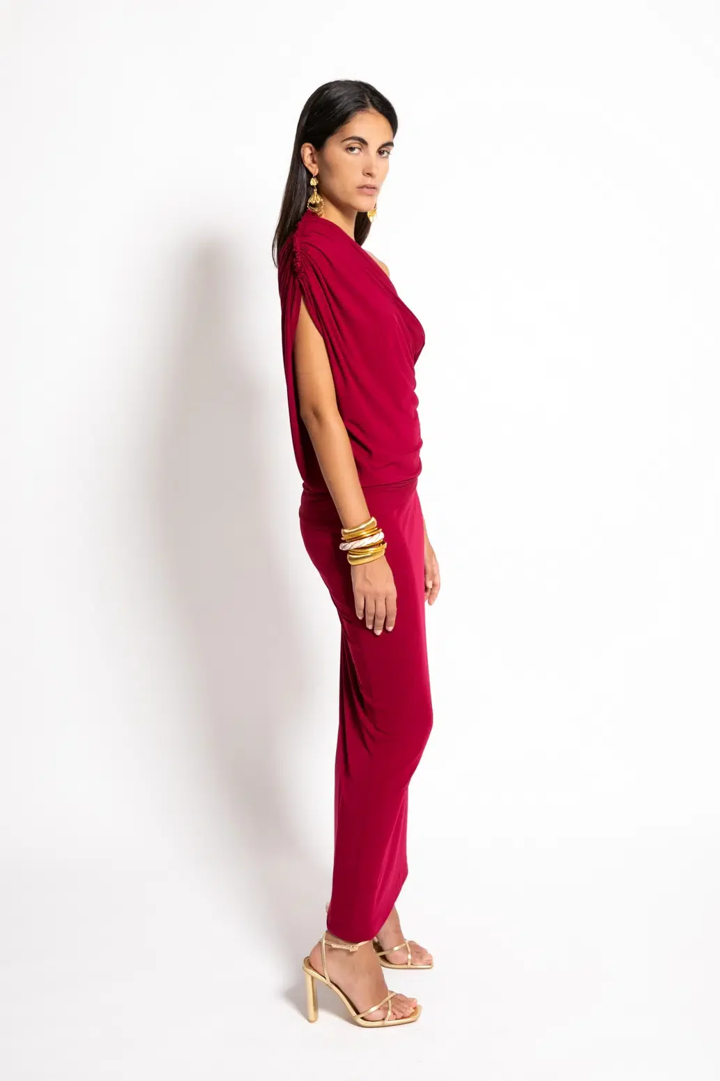 VESTIDO EMAS VINO - Imagen 4