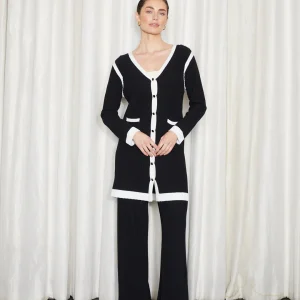 CARDIGAN LARGO ERMI BICOLOR