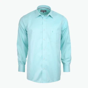 Camisa Regular Manga Larga Azul Claro - Kosta Azul