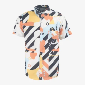 Camisa Regular Estampada Multicolor - Kosta Azul