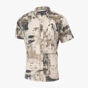 Camisa Regular Estampada Beige Medio - Kosta Azul