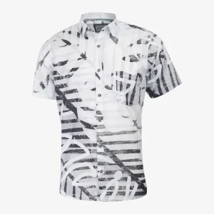 Camisa Regular Estampada Gris Claro - Kosta Azul