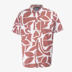 Camisa Regular Sport Estampada Café Medio - Kosta Azul