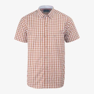 Camisa Regular Sport Cuadros Café Medio - Kosta Azul