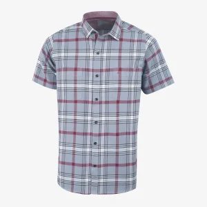 Camisa Sport Regular Gris Medio a Cuadros - Kosta Azul