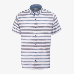 Camisa Sport Regular Rayas Morado Medio - Kosta Azul