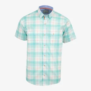 Camisa Sport Regular Cuadros Azul Claro - Kosta Azul