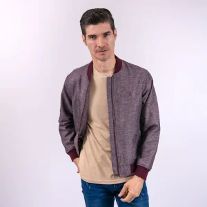 Chaqueta Bomber Regular Morado Medio - Kosta Azul