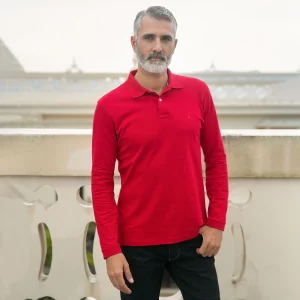 Camiseta Polo Manga Larga Regular Rojo Oscuro - Kosta Azul