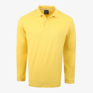 Camiseta Polo Manga Larga Regular Amarillo Oscuro - Kosta Azul