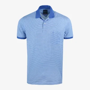 Polo Regular Azul Claro con Estampado - Kosta Azul