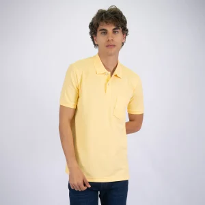 Camiseta Polo Regular Amarillo Claro - Kosta Azul