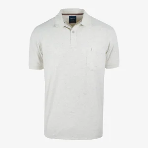 Polo Regular Beige Claro con Bolsillo Kosta Azul