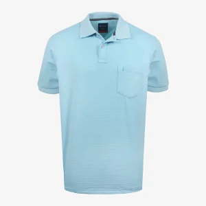 Polo Regular Azul Claro con Bolsillo - Kosta Azul