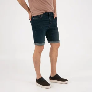 Bermuda Jeans Regular Azul Oscuro - Kosta Azul