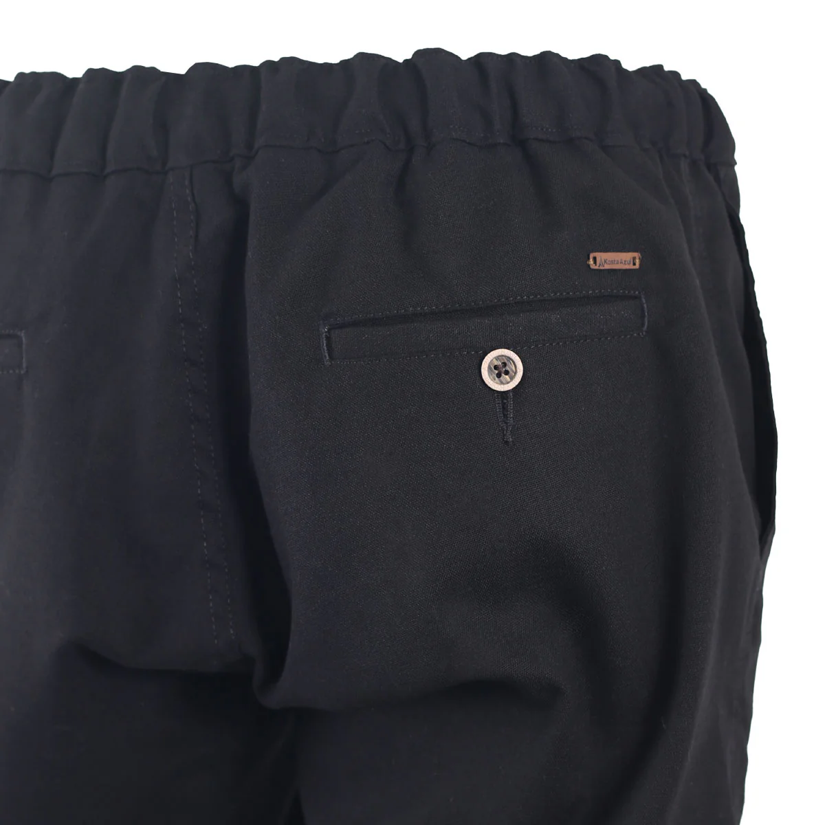 Bermuda Regular Negro Enresortada - Kosta Azul - Imagen 3