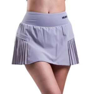 FALDA PLISADA CUADRADA HERO GRIS