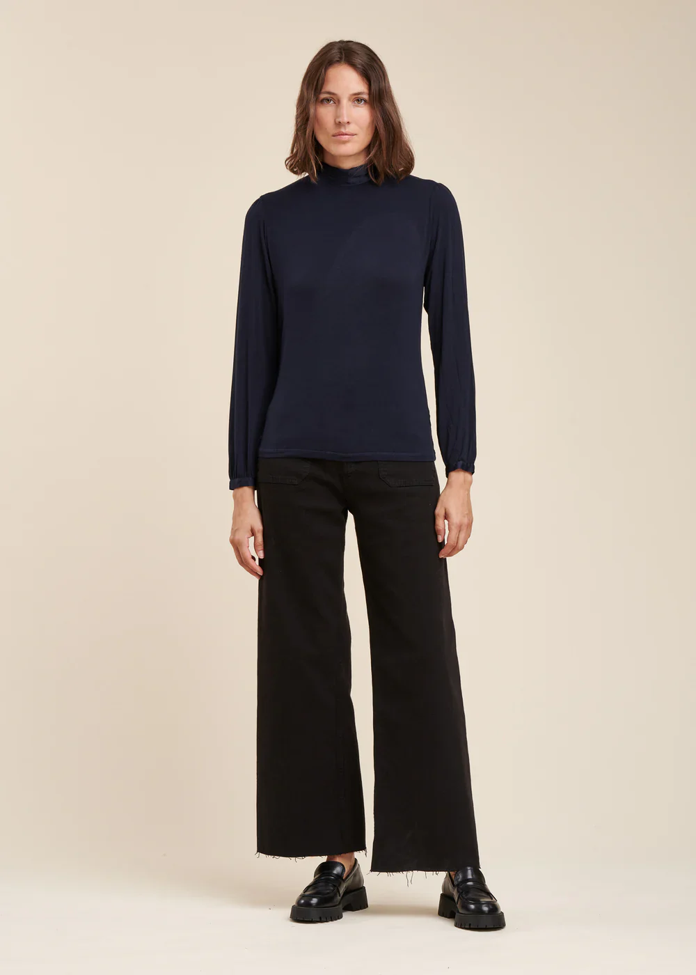 CAMISETA BIMATERIA AZUL