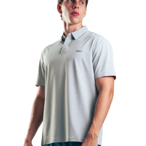 FITNESS POLO HERO GRIS