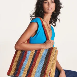 BOLSO DE RAFIA MULTICOLOR