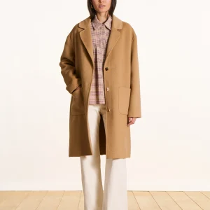 ABRIGO MIDI CAMEL DE LANA