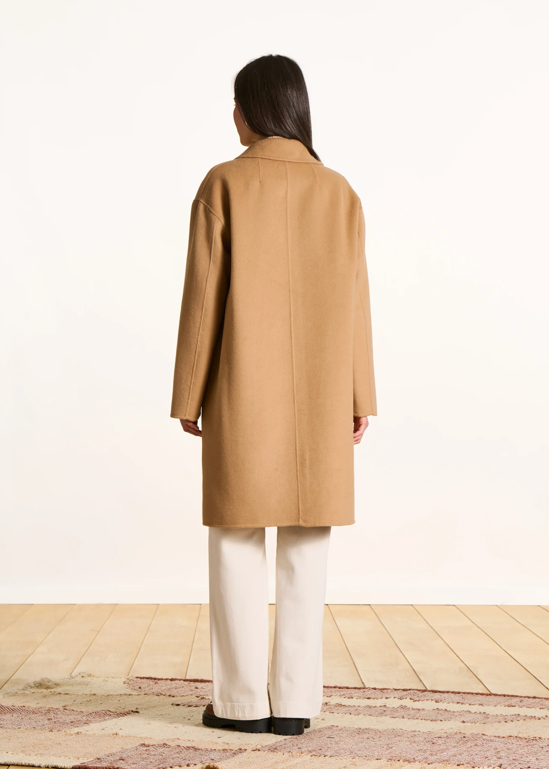 ABRIGO MIDI CAMEL DE LANA - Imagen 5