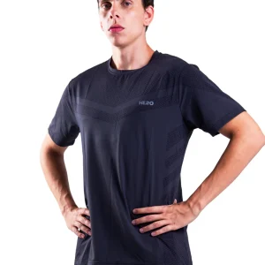 FRANELA DE CABALLERO LINEA EN V HERO NEGRO