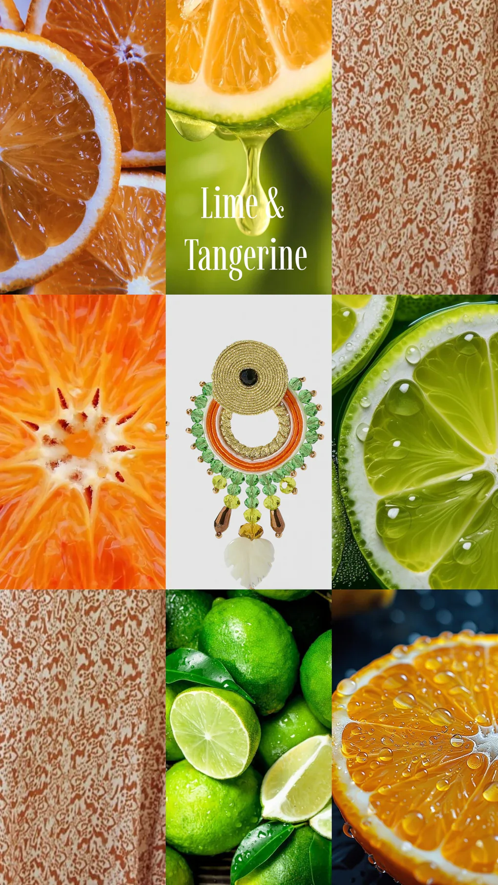 PENDIENTES LIME & TANGERINE - Imagen 3