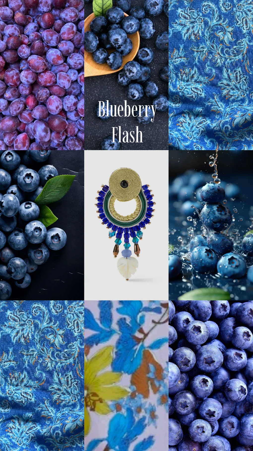 PENDIENTES BLUEBERRY FLASH - Imagen 3
