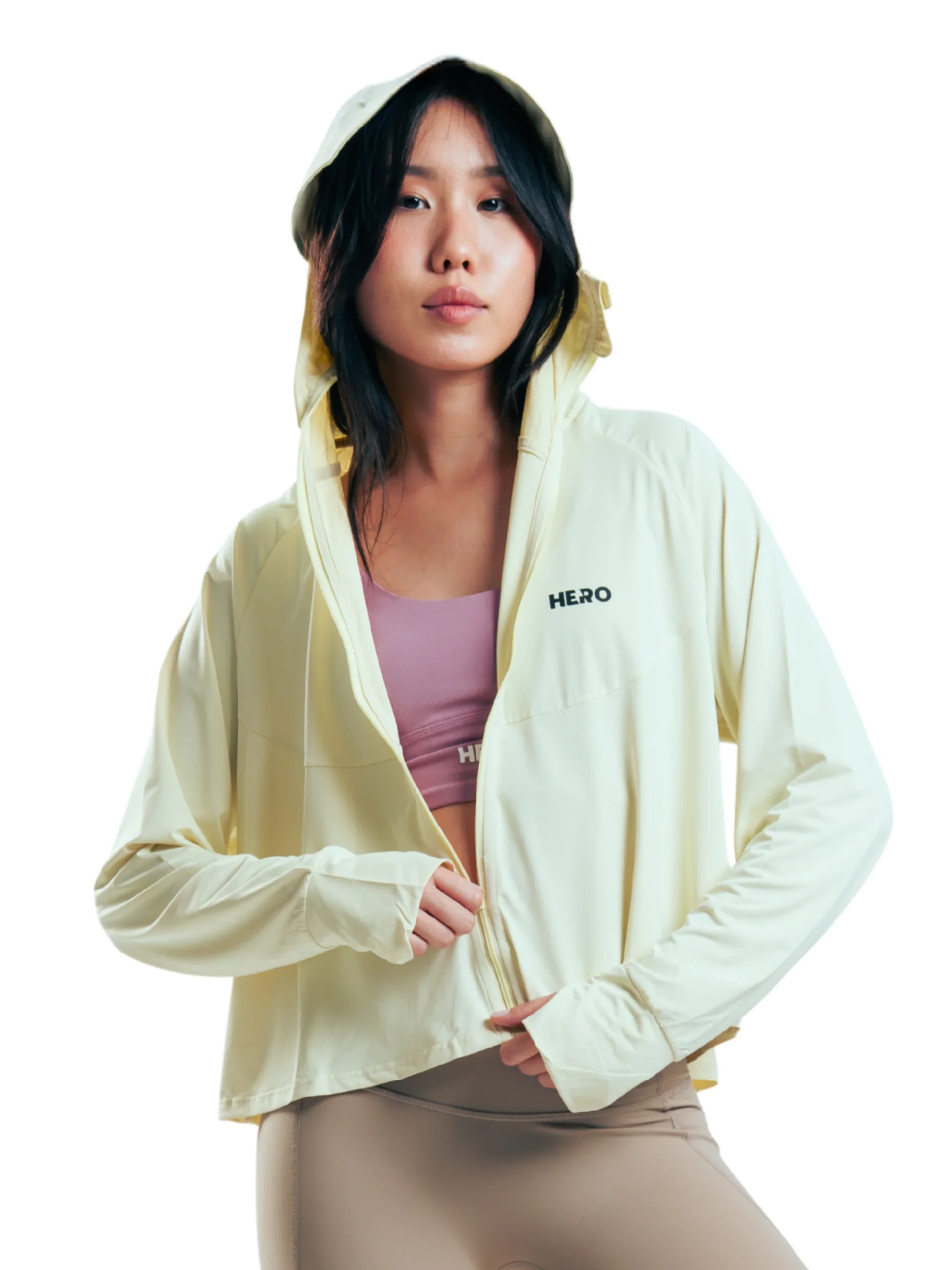 GAITER HOOD UV HERO AMARILLO