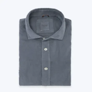 CAMISA DE MICROPANA AZUL CLARO TWAY