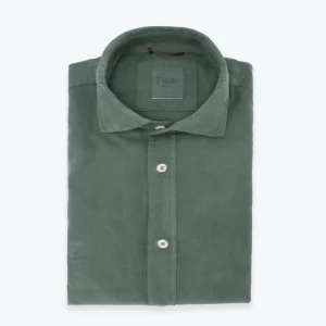 CAMISA DE MICROPANA VERDE TWAY