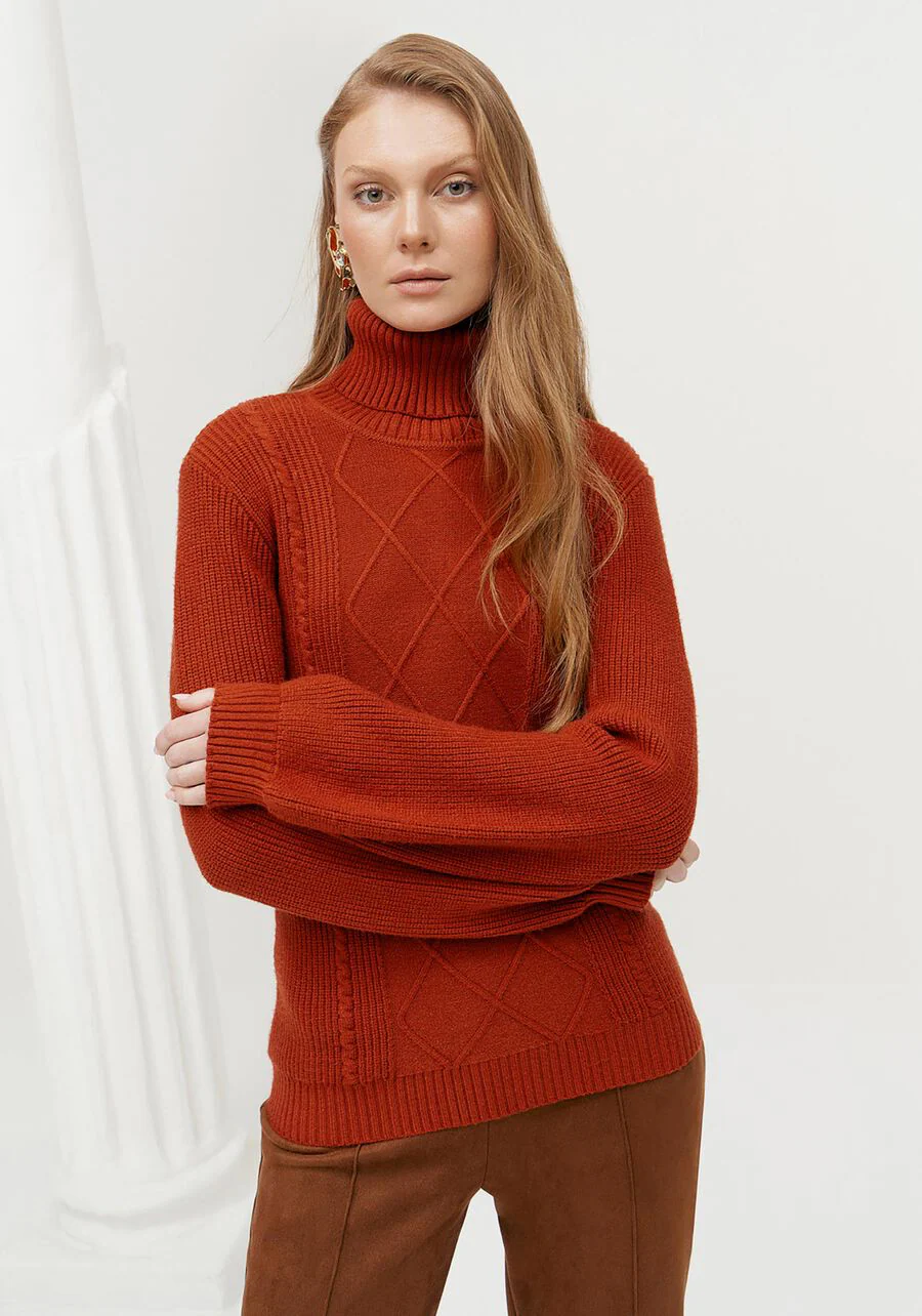 JERSEY TRICOT TERRACOTA